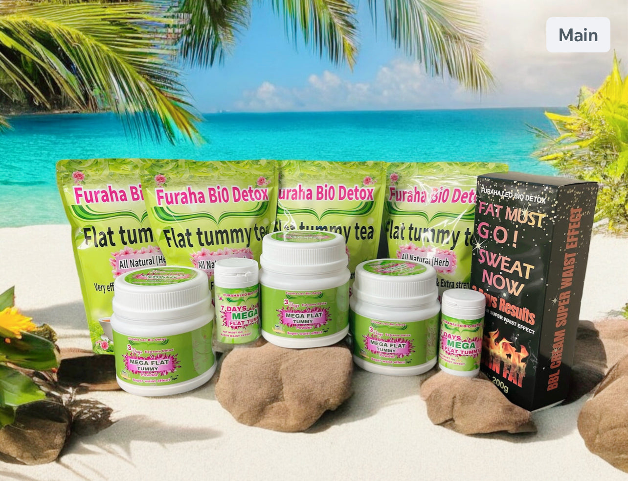 COMBO SET TUMMY — Complete 60-Day Wellness Programme ( Taille Guitar )