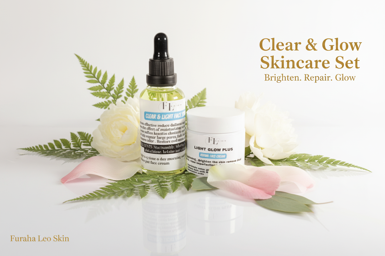 FurahaLeo Skin - Clear & Glow Skincare Set Website Banner