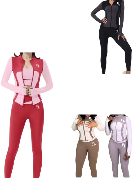 Amazing 3Pieces Women’s yoga set Outfits